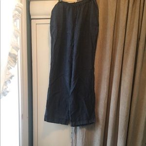 Gap Drawstring Linen Pants Size S